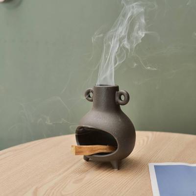 Ceramic Incense Burner Sage Bowl 10x13.2cm Candle Holder for Elegant Bedroom