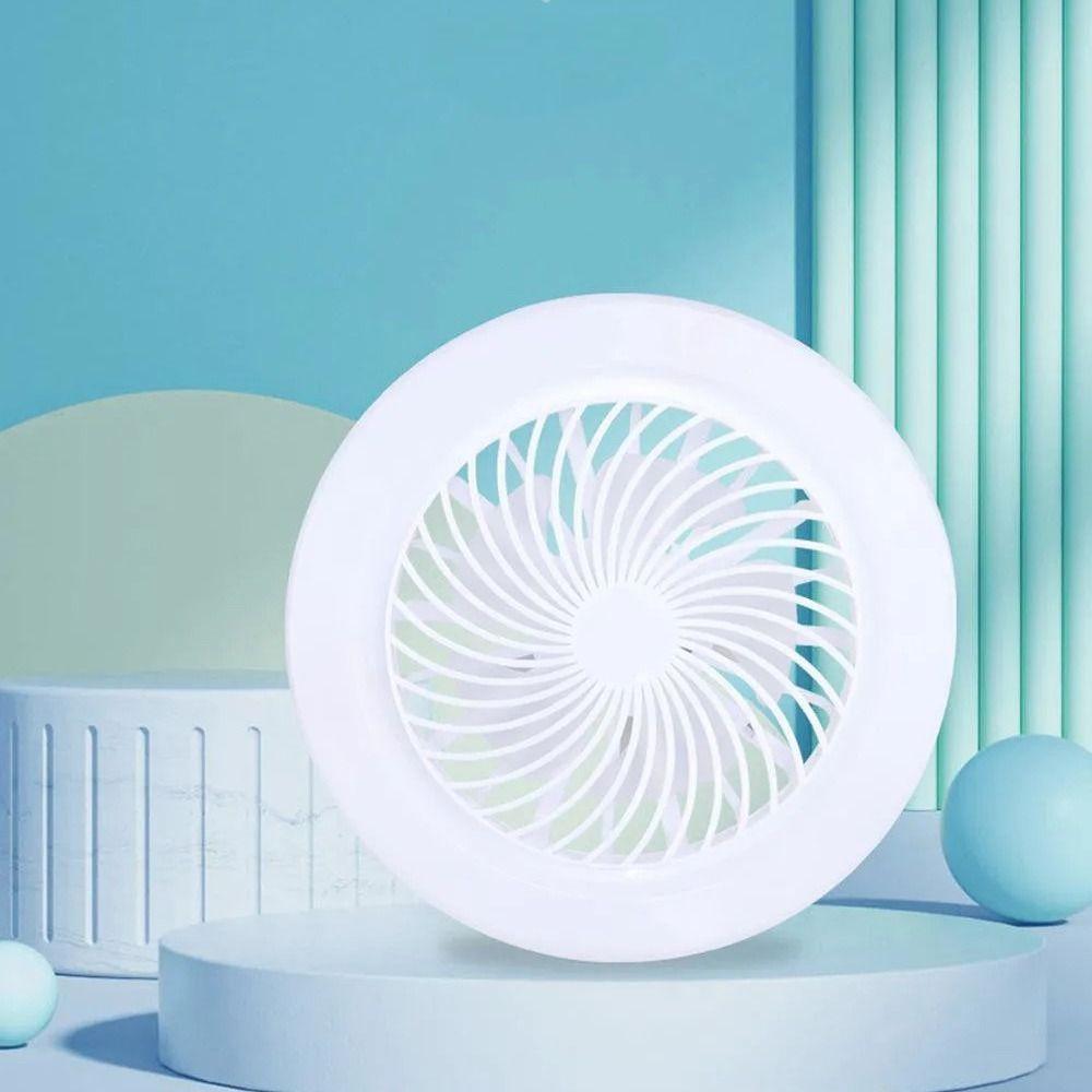 Remote Control LED Lamp Bead Three-speed Mode Fan Ceiling Light E27 Screw Fan Light Study