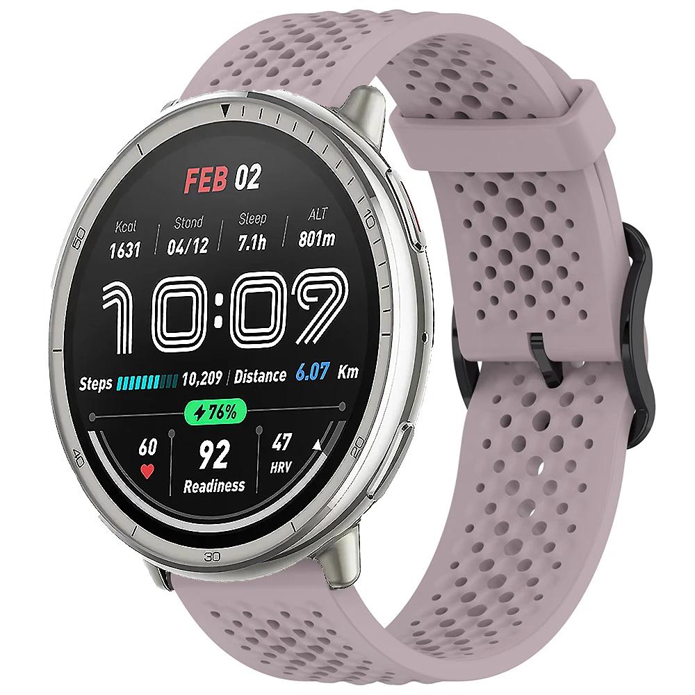 20m Silikonarmband für Amazfit Active 2 Armband Sport Austauschbares Armband für Amazfit GTS 4 mini 3 2 2e/Bip 3/3 Pro/Bip U Pro Band