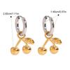 Stainless Steel Distinctive Cherry Pendant Earrings Waterproof 18K PVD Plated Popular Jewelry Wholesales Accessories