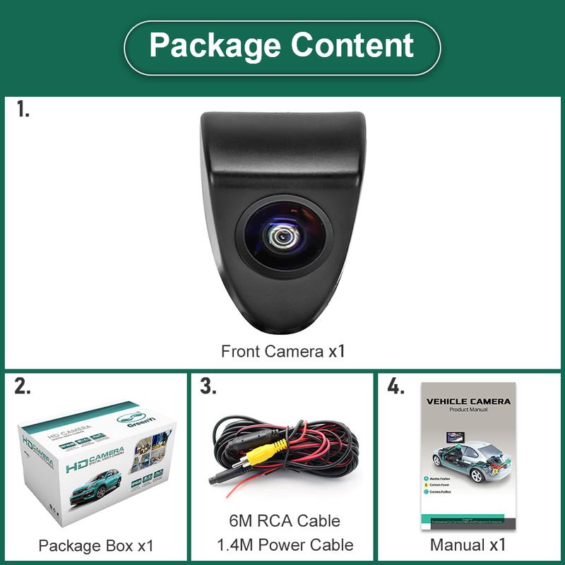 CCD AHD 1080P Vehicle Logo Front View Camera For Toyota Avensis Crown Reiz Prius Prado Camry Yaris Corolla Hilux