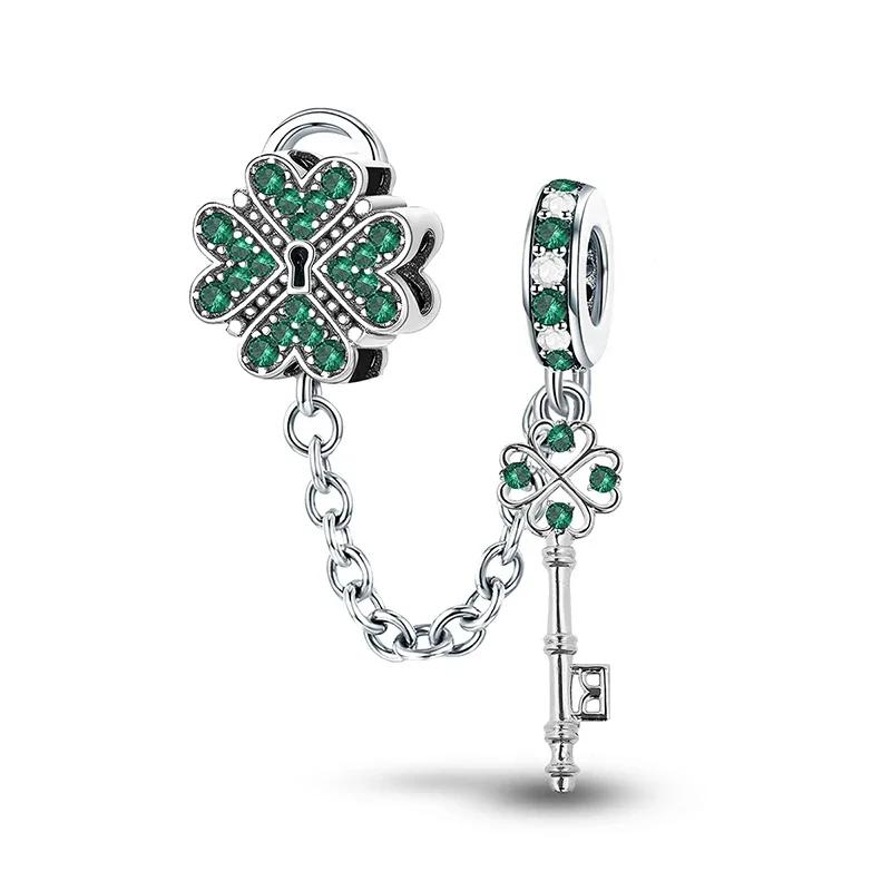 Copper Metal Cactus Tree of Life Butterfly Safety Charm Bead Components Bead Components Do It Yourself Bracelet High Quality Fine Jewelry Craft