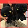 Black Cat Plush Toy With Green Eyes For Kids And Collectors