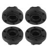 4pcs RC Car Wheel Hex Hubs Wheel Adapter Black Fit for SCX10 1 10 RC Crawler 1.9inch 2.2inch Wheel