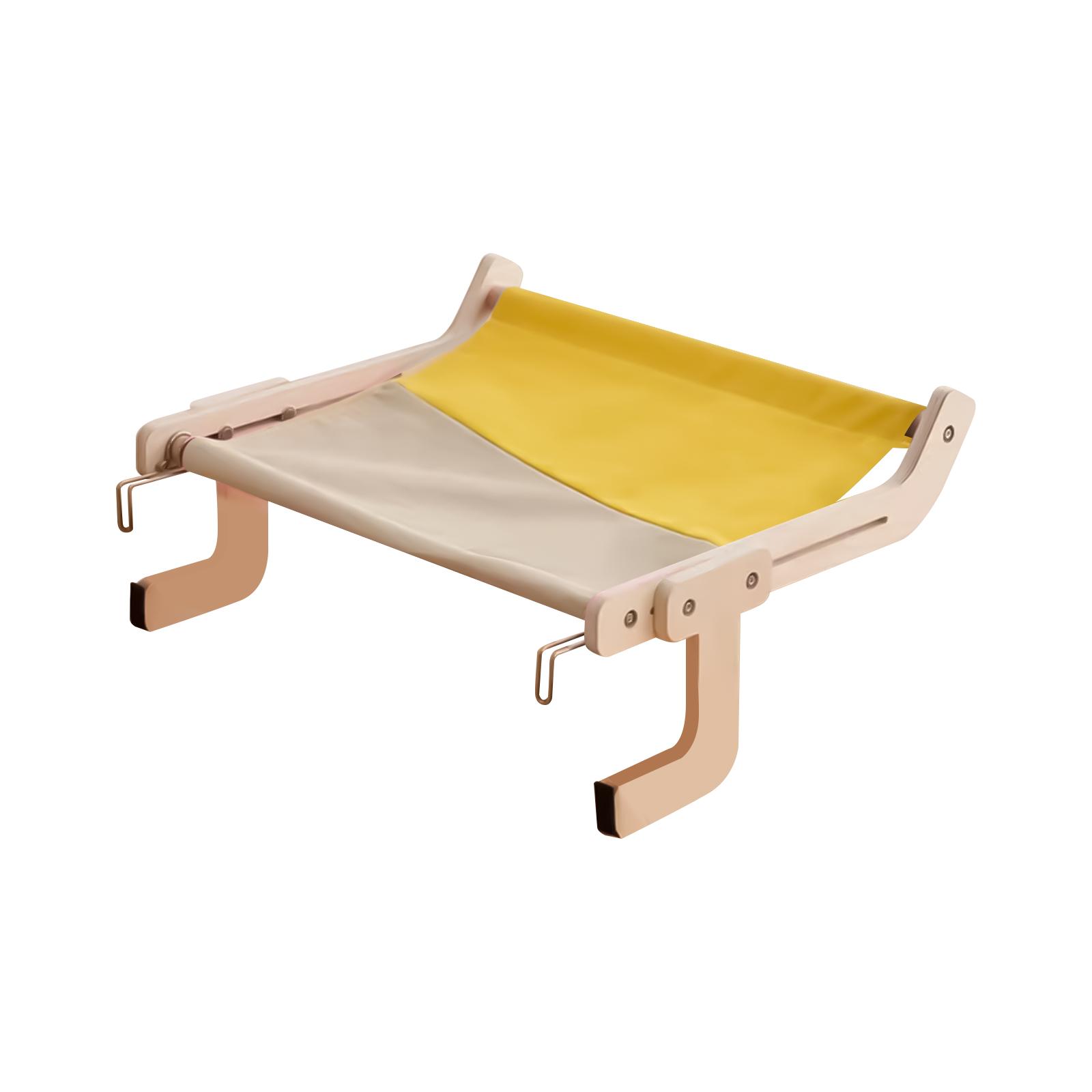

Wooden Cats Hanging Bed, Removable Washable Cats For Sofa, Bedside & Window, All- Pet Bed One Size жёлтый