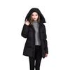 New Down Jacket Women's Mid-length Hooded Cotton Coat Thickening Slimming Cotton Jacket