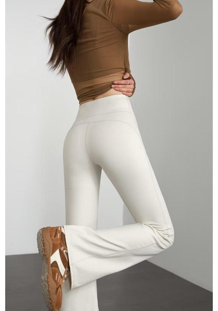 Same Style High Waist Mermaid Bell Bottoms: Micro Flare Shark Pants, High Stretch Slimming Casual Wear