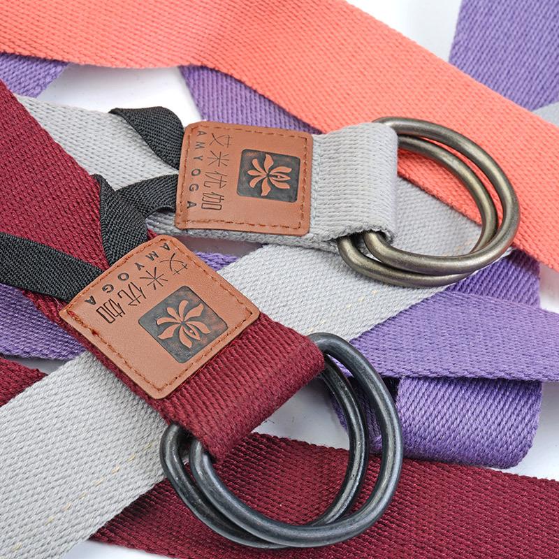 Enhanced Polyester Cotton Yoga Stretch Strap