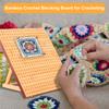 Wood Crochet Blocking Board Kit With Stainless Steel Rod Pins For Knitting Granny Squares Crochet Board Crafting Lovers Gifts