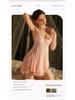 Rose Desire Lace Deep V Plus Size Dress Set with Bow and Removable Bra Pads (P5768)