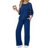 Women's Casual Fashion Comfortable Tops And Pants Home Pajamas Set