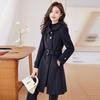 Women's Elegant Wool Blend Mid-length Coat
