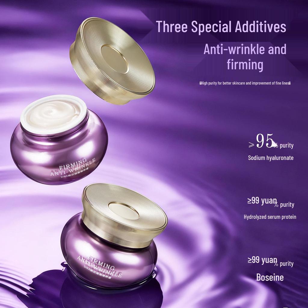 Oushufei DNA Sodium Active Cell Anti-Wrinkle Hydrating Cream - Firming, Moisturizing, Silky Smooth, Quick Absorption.