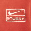 Nike X Stüssy Collaboration Casual Sports Fleece Long Sleeve Hoodie Unisex Hoodies Red FJ9162-642