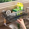 Aluminum Kitchen Storage Rack with Tray Storage Organizer  Household Organization
