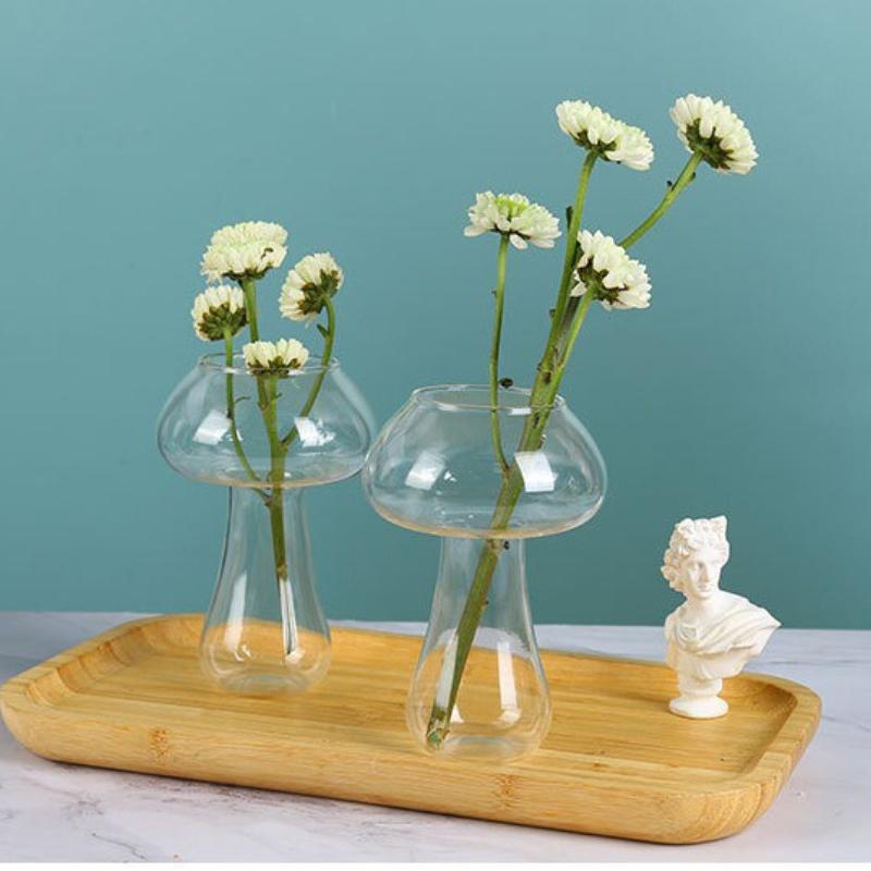 Creative Mushroom Cocktail Glass Cups Transparent drinks Beer Wine Glasses Coffee Cups Drinkware for Bar Parties Home Drinking