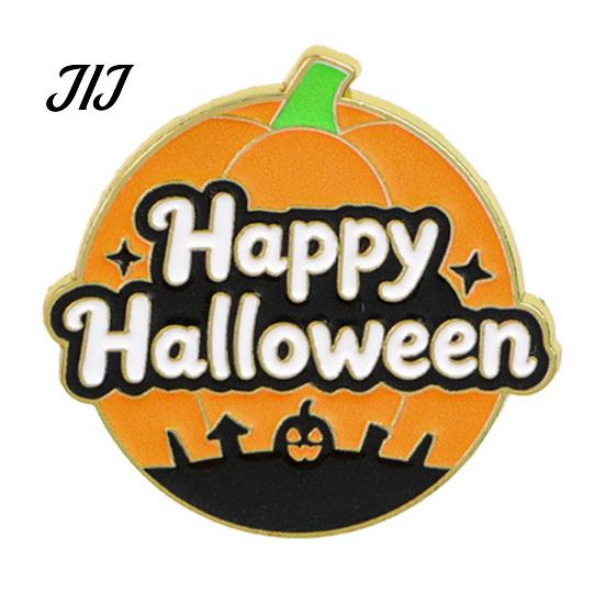 Alloy Decorative Brooches Halloween Enamel Brooch Pin, Cartoon Ghost Witch Hat Black Cat Spider Badge for Jackets Backpacks Hats Scarves Zinc
