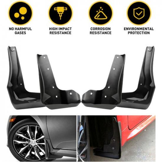 

Car Mud Flaps Splash Guard For 10th Gen Civic Hatchback 2017 2018