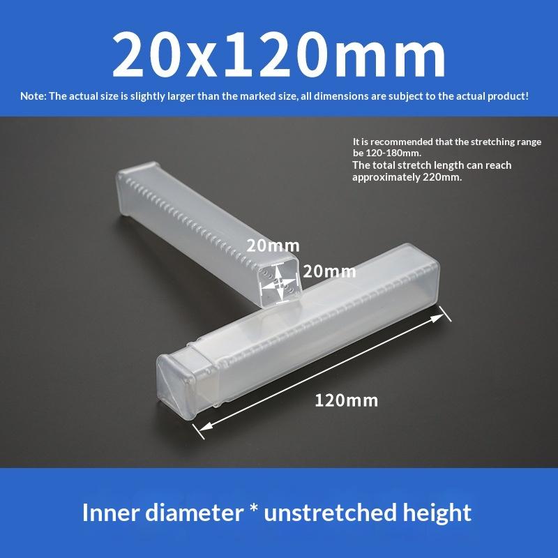 Square Drill Bit Packaging Boxes Telescopic Plastic Packaging Box Transparent Storage Boxes Accessories Storage