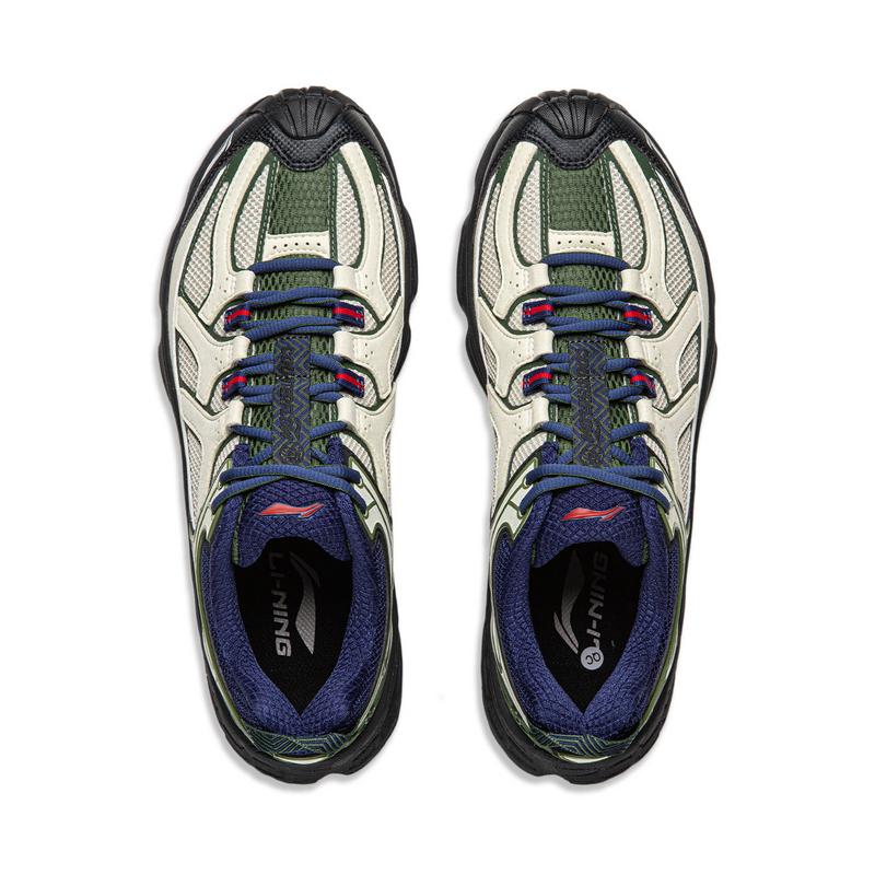 Li Ning Outdoor CF Tracing, Forest Shadow Comfortable Support Rebound Low Top Hiking Shoes Unisex AHTV033-10