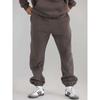 Comfrt Solid Color Embroidery Fleece Oversize Couple Hoodie Casual Loose Sweatpants Set