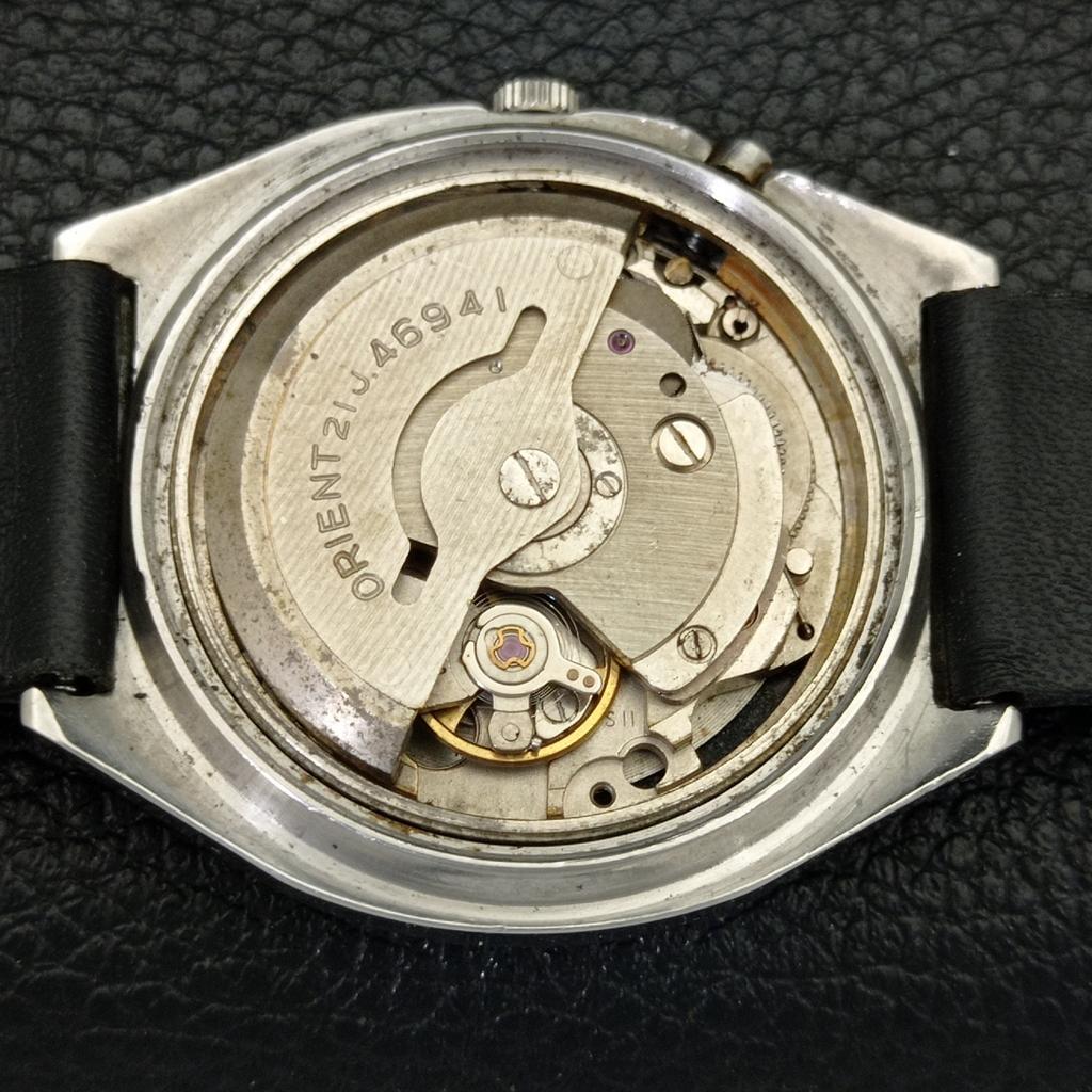 VINTAGE ORIENT CRYSTAL AUTOMATIC 46941 JAPAN MENS ORIGINAL DIAL WATCH A700722-5 R204-a700722