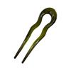 Wavy U Shaped Hair Stick for Stylish Hairstyles Elegant 2 Prong Updo Pin for Women Girls Handmade Headwear Accessories