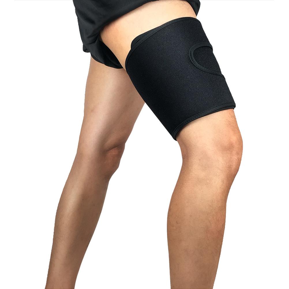 Sport Oberschenkelbandage Unterstützung Verstellbare Kompressions-Oberschenkelmanschette Wickel für Männer und Frauen Schmerzlinderung