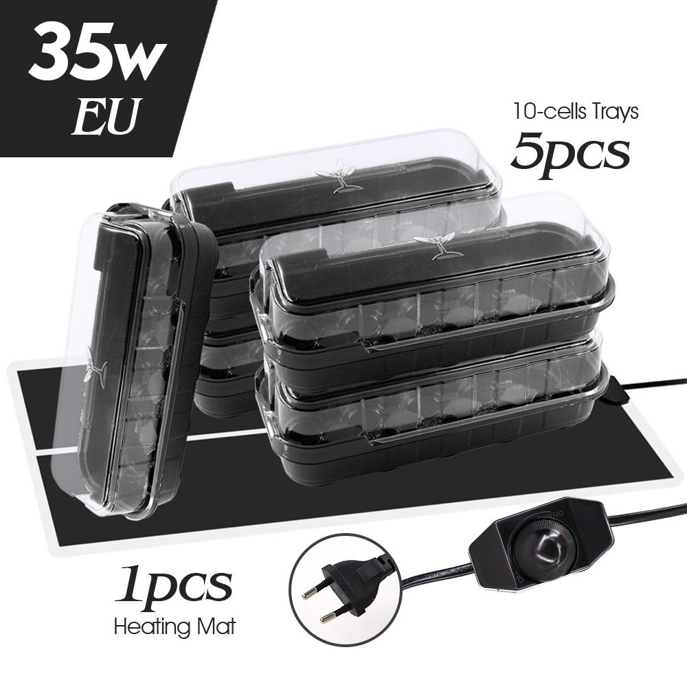14/35W Plăcuță de Încălzire Plante Încălzitor Covoraș Termic Tăvi Răsaduri Pepinieră Cutie Germinare Seră Ștecher US/EU/UK/AU Control Temperatură