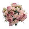 Artificial Flowers Silk Roses Peony Outdoor UV Protection Wedding Bridal Bouquets Home Garden Arch Festival Decoration Diy Gifts