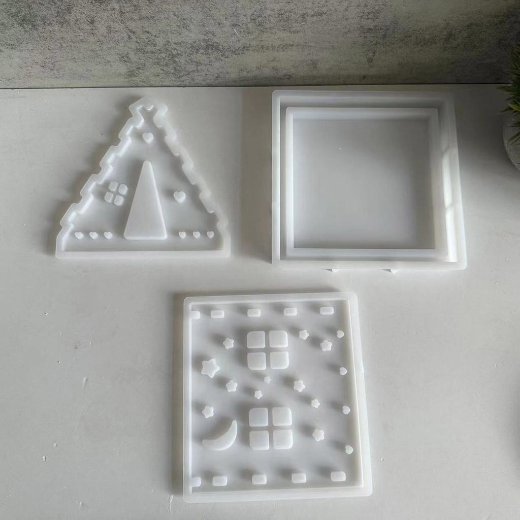 Sturdy Star and Moon Camping Tent Sturdy Silicone Mold Accessory for Practical Candle Holders and Plaster Decoration