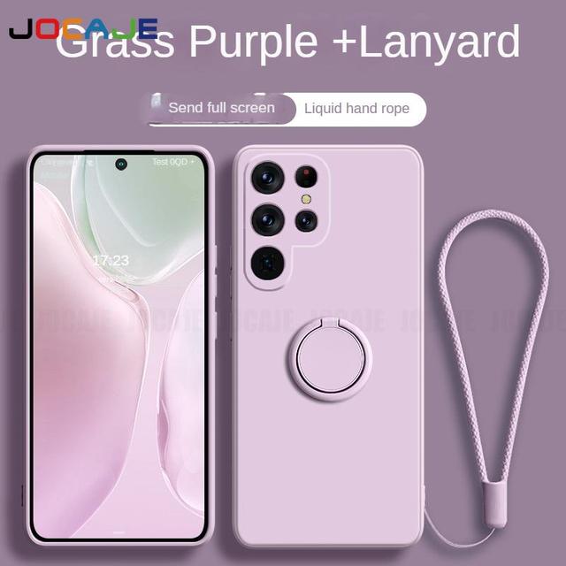 Жидкий силиконовый ремешок с кольцом-подставкой — фото 7