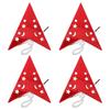 4Pcs Paper Star Light Shade 3D Five-Pointed Lantern Perfect Christmas Tree Topper for Indoor Holiday Decoration