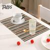 Easy To Clean Heat Proof Tableware Mat Bohemian Linen Placemat, Farmhouse Ethnic Floral Geometric Place Mat, Washable Insulation Pads for Dining