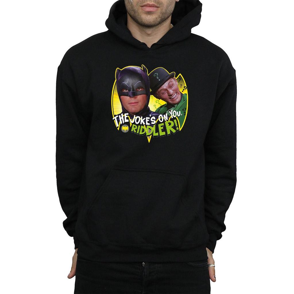 DC Comics Mens Batman TV Series The Riddler Joke Hoodie