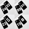 for Apple iPhone 17 16 14 15 Plus Pro Max 16E ProMax + 15Plus 15+ 16+ Phone Case Lucky Number Football Basketball No 23 24 7 5