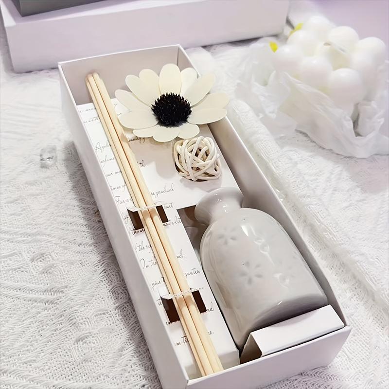 1PC Sunflower Diffusion Aromatherapy Perfume Ornament Home Ceramic Decoration Fragrance Gift Aroma Stick