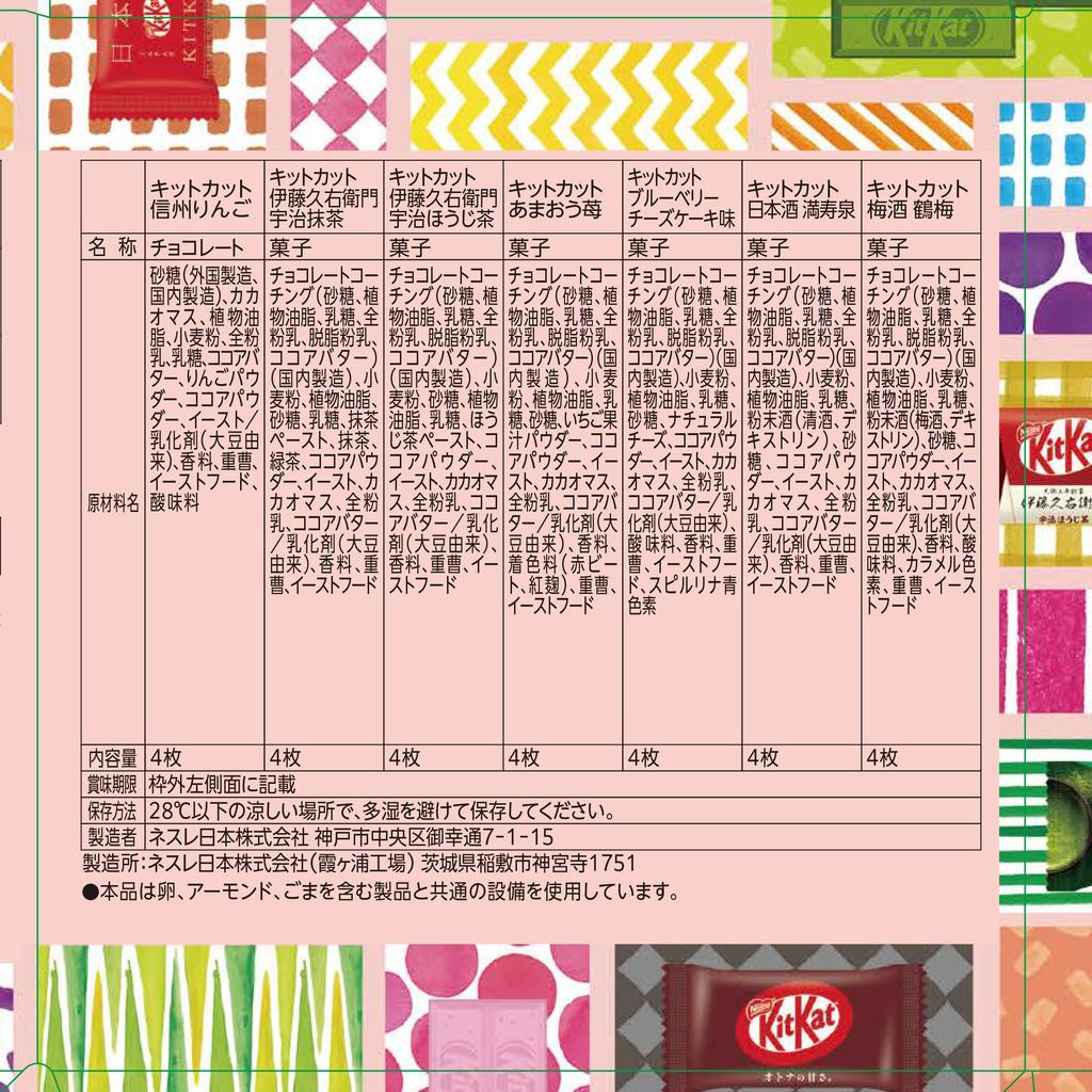 Nestle KitKat Mini Variety Party Box (70 pieces, chocolate) *Contents may change depending on the season