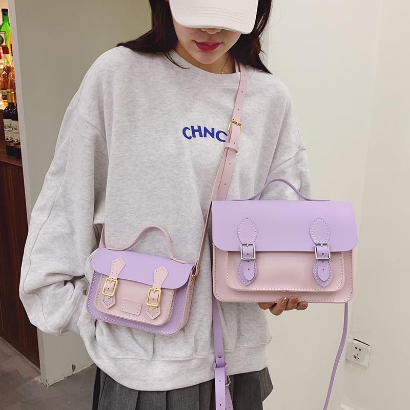 CC Retro Style DIY Color Block Women's Crossbody Shoulder Bag – Perfect Gift for Girlfriend