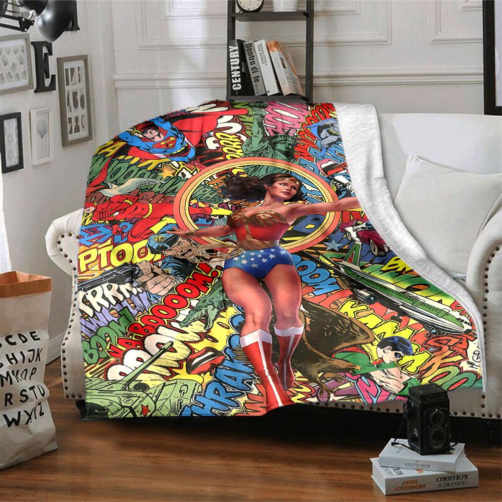 1 Stück Superheld Flanell Überwurfdecke Weich, Warm & Gemütlich für Sofa, Bett, Büro und Reisen Vielseitig für jede Jahreszeit Geschenk, Weihnachtsgeschenk