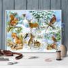 Diamant-Malerei Hirsch Tier voller Bohrer Kreuzstich Diamant Malerei Vogel Handarbeit Mosaik Winter Handwerk Wandkunst