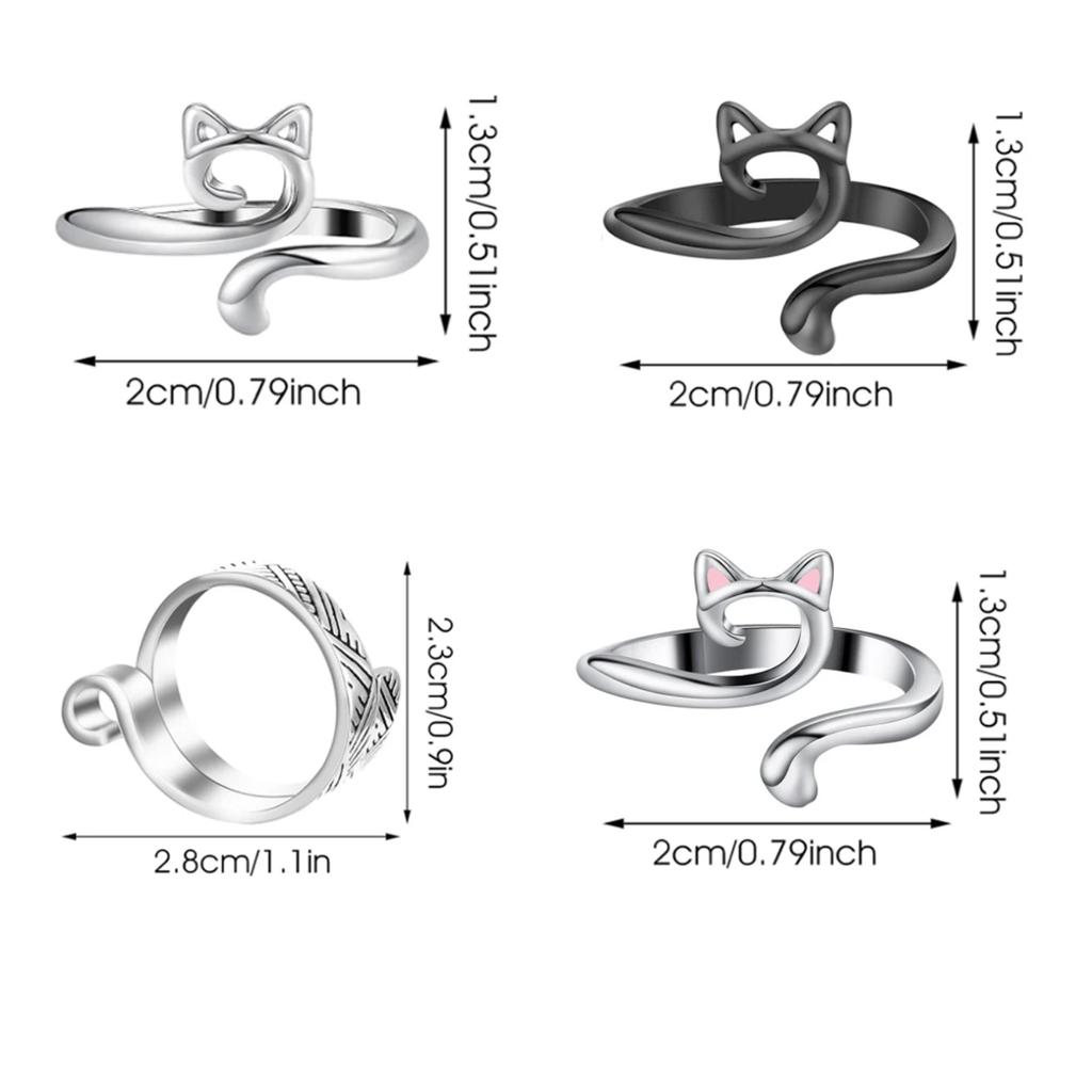 2 szt. Regulowany pierścień pętelkowy do robienia na drutach i szydełkowania, prowadnik do włóczki, ochrona palca, naparstek, pierścień do nici dla szydełkujących, narzędzia do szycia