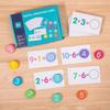 Children Montessori Math Playthings Arithmetic Card Matching Games Addition Subtraction Parish Early Educational Counting Toys ideal for Kid