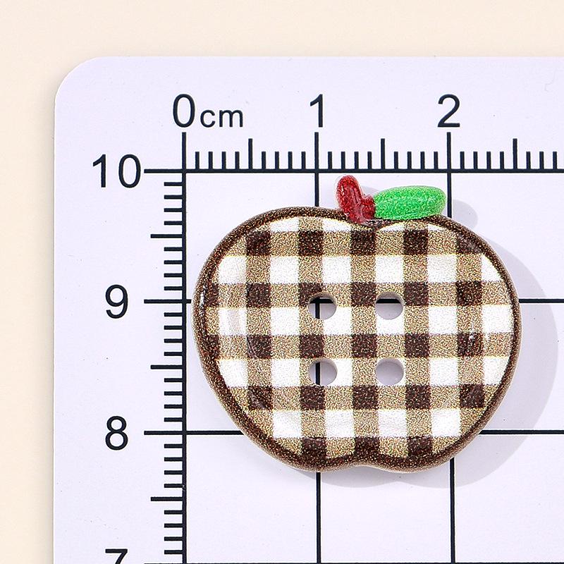 Korean Style Plaid Hair Ties - Cute Handmade Decorative Buttons for DIY Sewing & Childlike Accessories