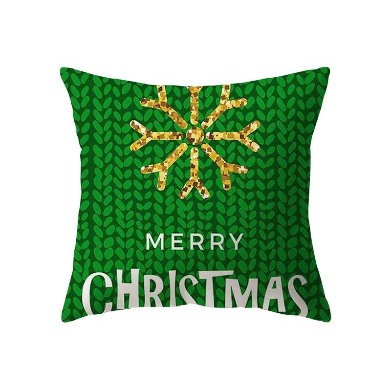 

Наволочки с рождественской тематикой Аксессуары для автомобиля Офис Санта-Клаус Гостиная Диван Домашние наволочки 40x40cm
