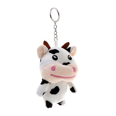 Cartoon Niedliche Kuh Plüschtier Kawaii Für Mädchen Baumwolle Tierpuppe Gefüllt Heimdekoration Weiches Tier Rindvieh Requisiten Taschenanhänger