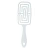 Curved Elastic Styling Comb for Men & Women - Dual-Use for Dry/Wet Hair, Slicked Back & Curly Styles, Ribbed Cushion Design