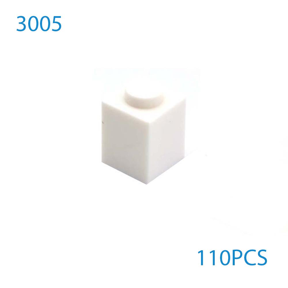 50 Stück/Los DIY Bausteine Dicke Figuren Steine 1x1 Noppen Pädagogisch Kompatibel mit 3005 Kunststoffspielzeug für Kinder Geschenke