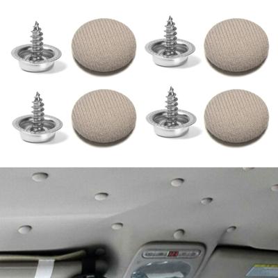 10pcs Automotive Roof Buckles Fastener Clips Headliner Ceiling Screw Caps Buckle Rivets Retainer Car Interior Roof Snap