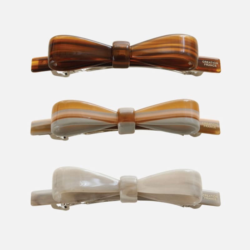 

J.Lauren French Marble Horizon Ribbon Auto Hair Pin H01468 Mix